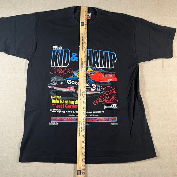 Vintage NASCAR 1995 The Kid,The Champ Dale Earnhardt & Jeff Gordon T-shirt Sz XL - Picture 4 of 6